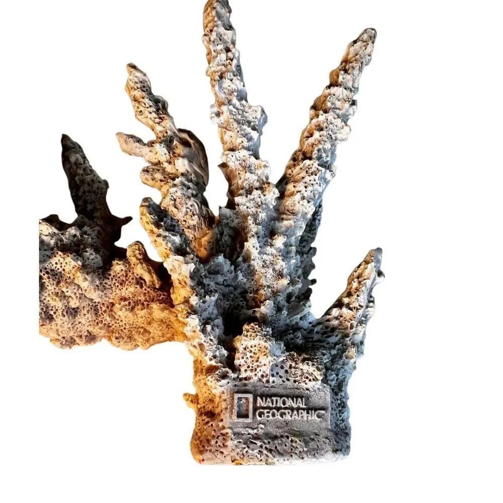 National Geographic Coral Rock Aquarium Decoration Fish Tank Decor